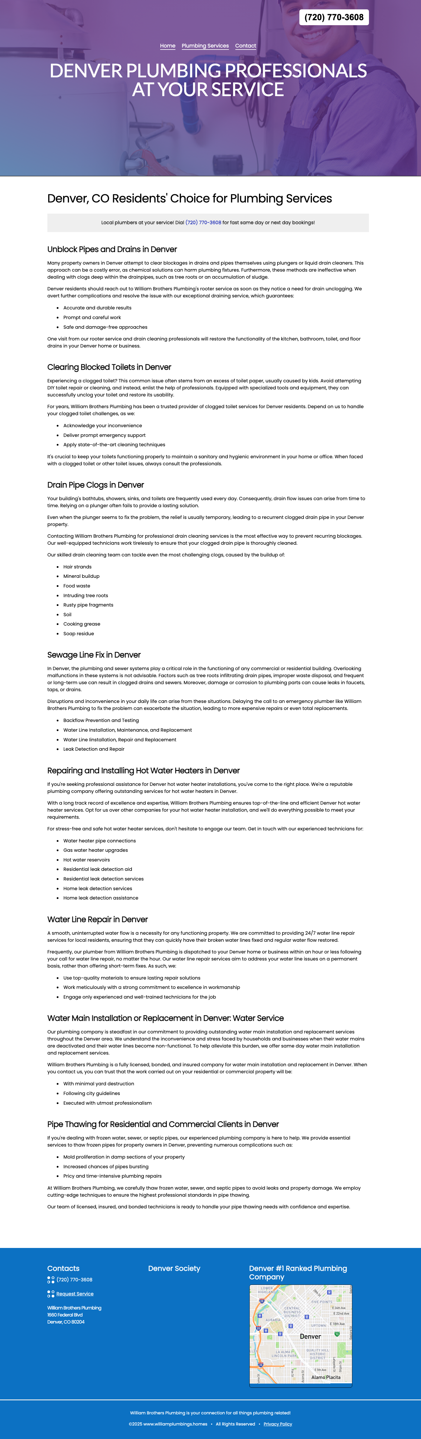 Before: outdated website